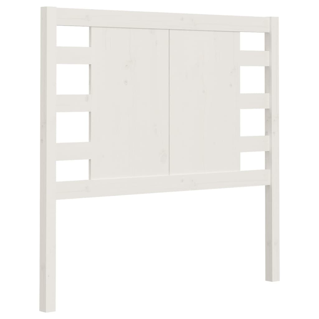 Табла за спалня, бяла, 96x4x100 см, бор масив
