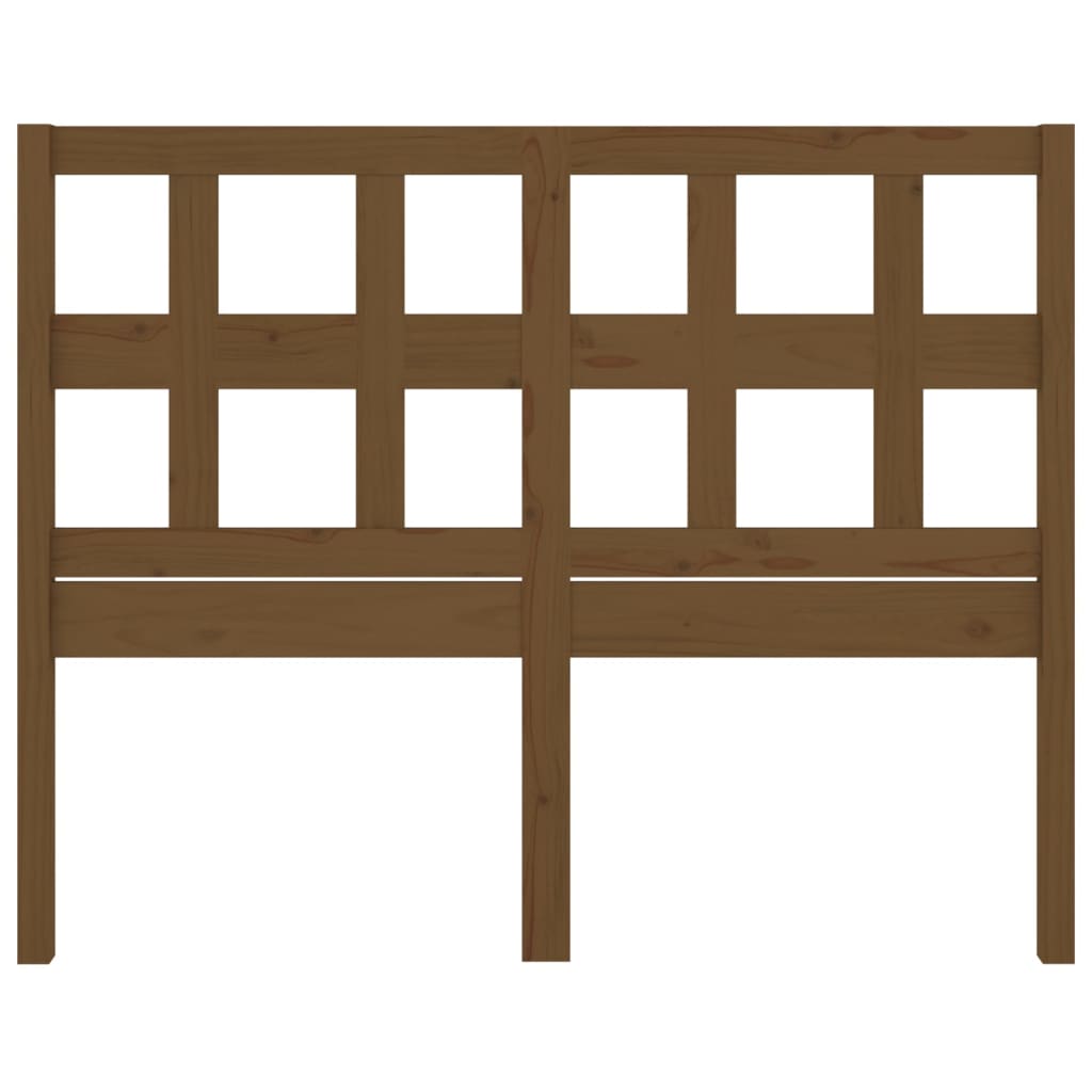 Горна табла за легло, меденокафява, 185,5x4x100 см, бор масив