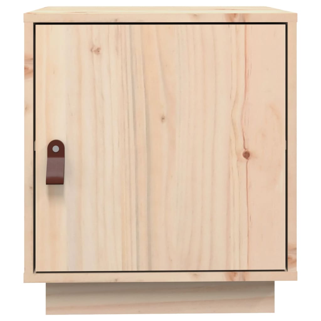 Нощни шкафчета, 2 бр, 40x34x45 см, борово дърво масив