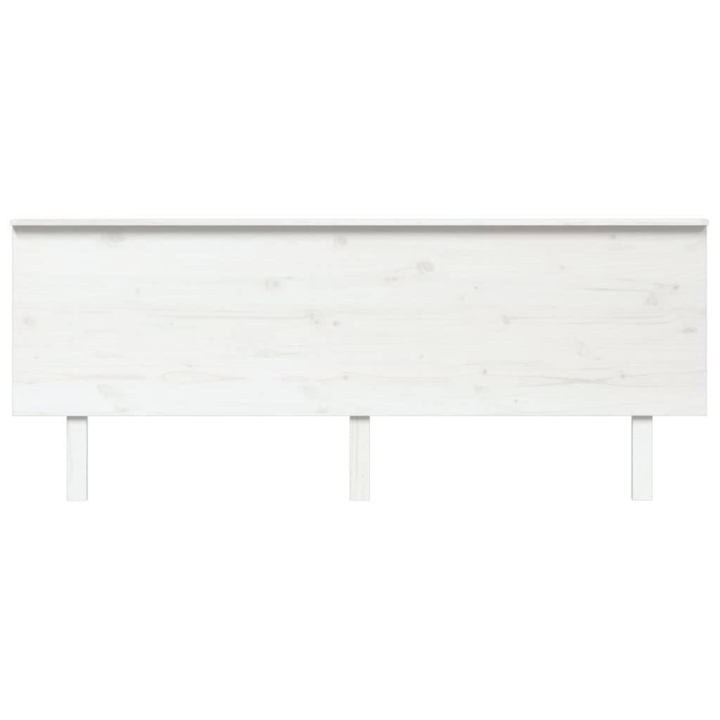 Горна табла за легло, бяла, 204x6x82,5 см, бор масив