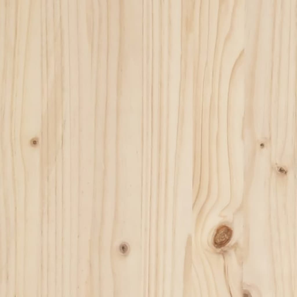 Разтегателна кушетка, борово дърво масив, 2x(80x200) см