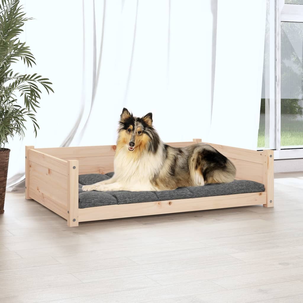 Кучешко легло, 95,5x65,5x28 см, борово дърво масив