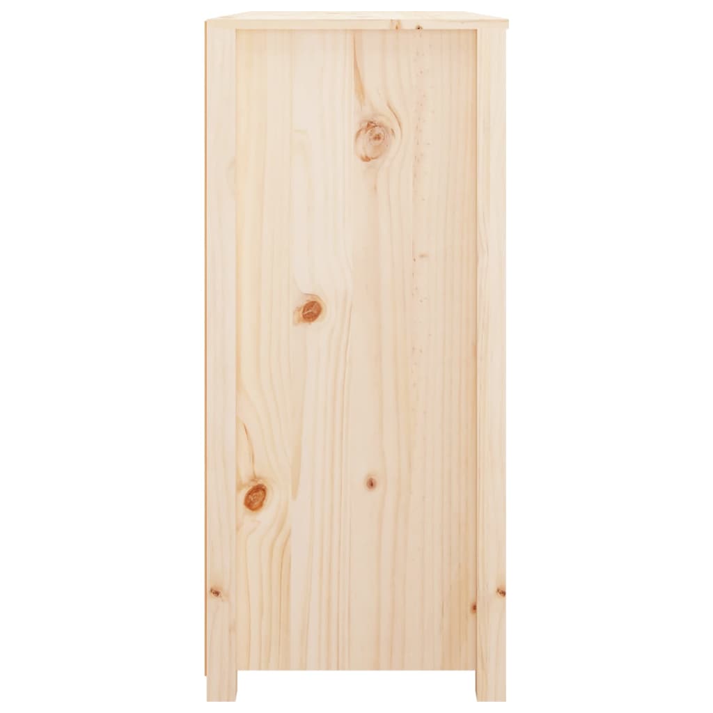 Страничен шкаф, 100x40x90 см, борово дърво масив