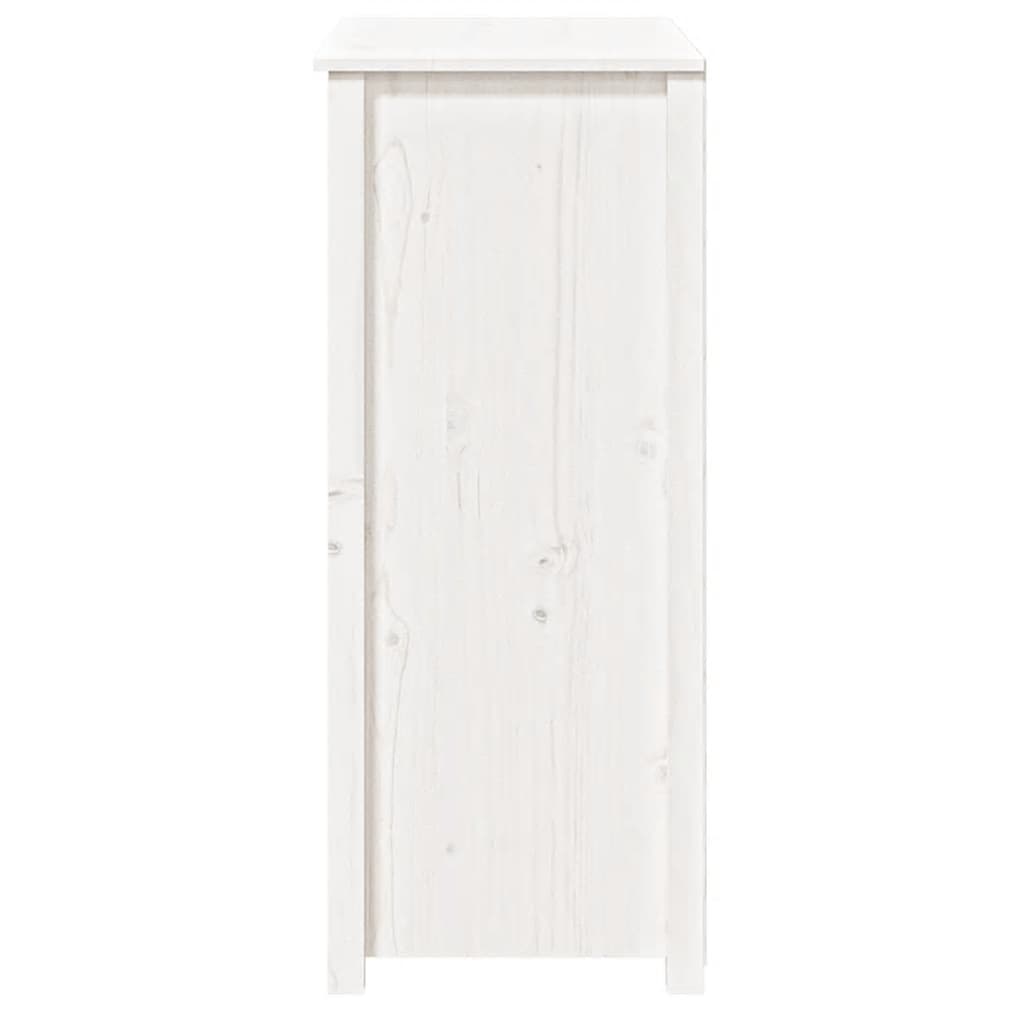 Висок шкаф, бял, 83x41,5x100 см, бор масив