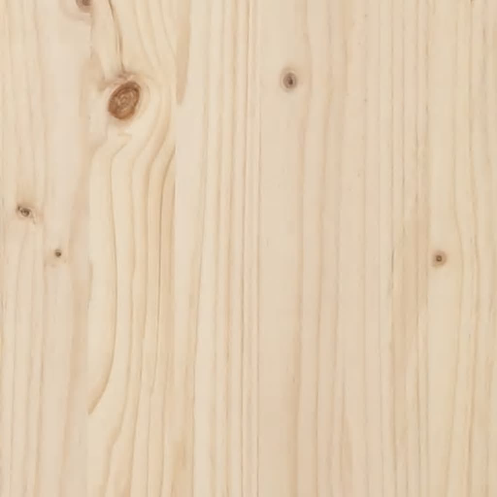 Шезлонг, 199,5x60x74 см, борово дърво масив