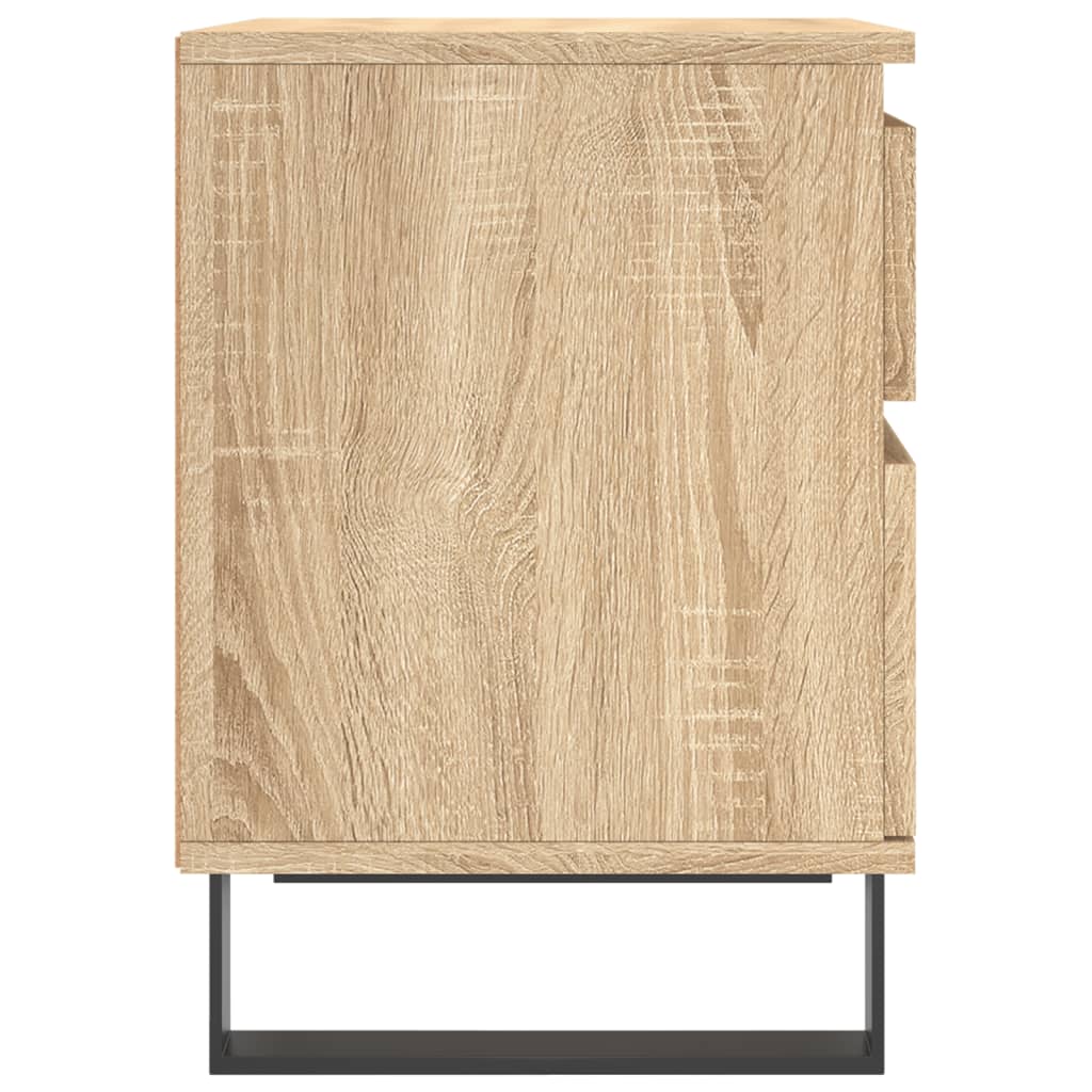 Нощни шкафчета, 2 бр, сонома дъб, 40x35x50 см, инженерно дърво