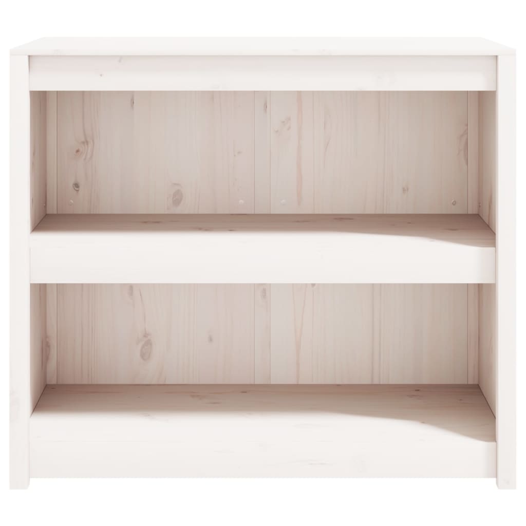 Кухненски шкаф за открито, бял, 106x55x92 см, бор масив
