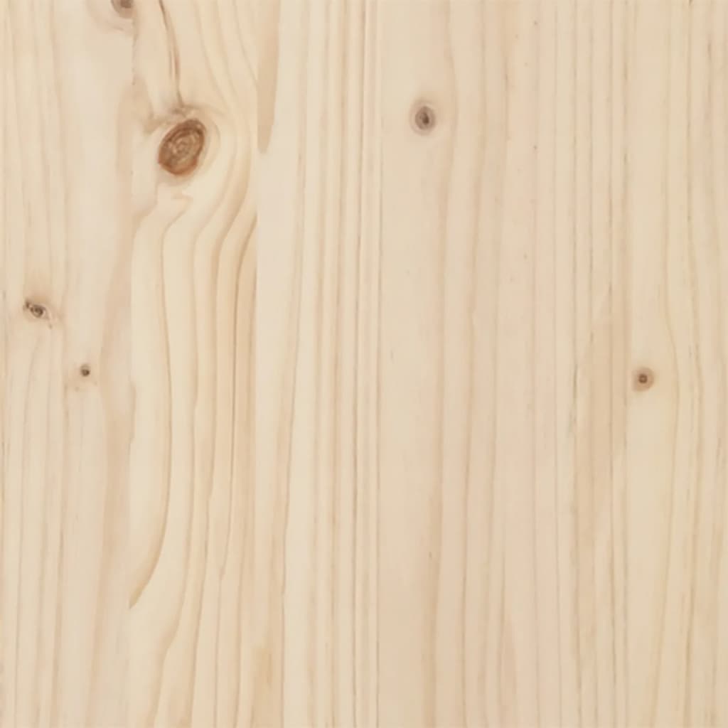 Маса за разсаждане с рафт, 82,5x50x75 см, борово дърво масив