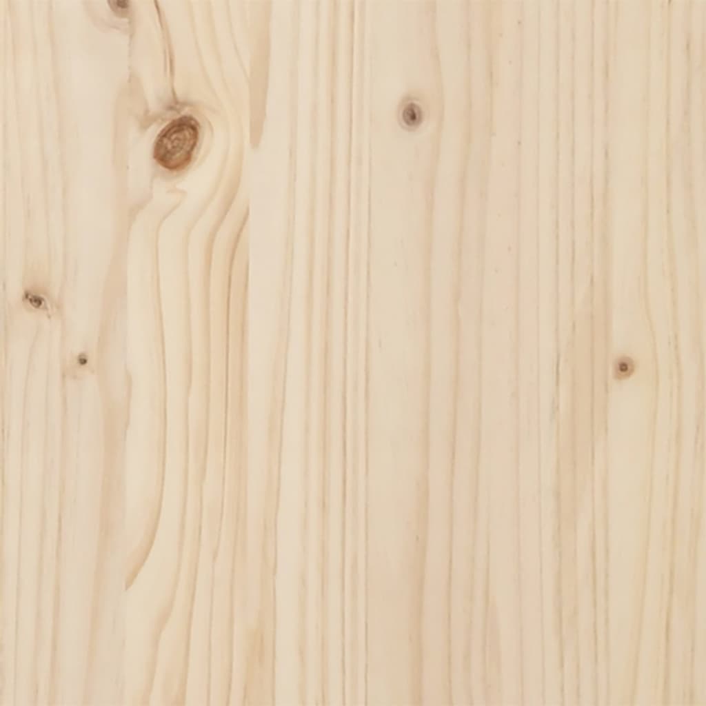 Маса за разсаждане с рафтове, 82,5x45x81 см, борово дърво масив