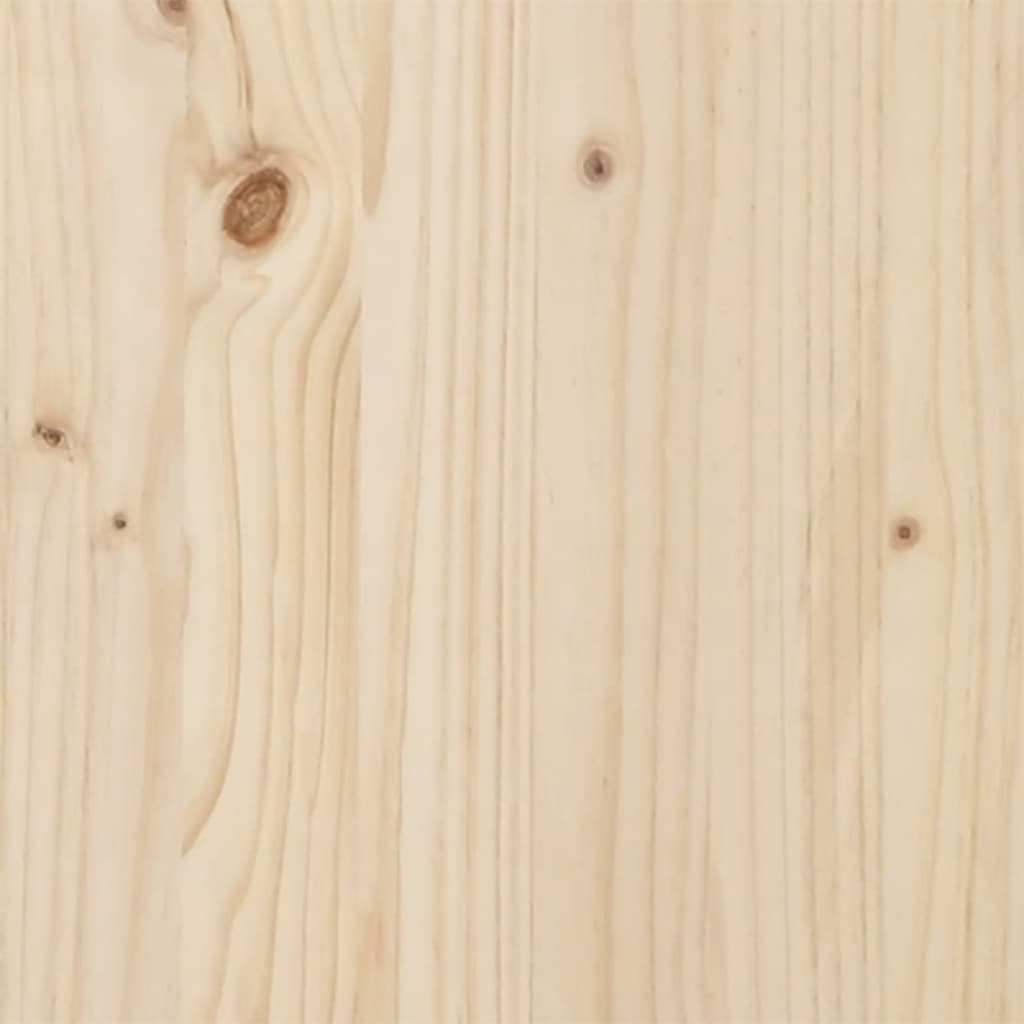 Шезлонг, 199,5x62x55 см, борово дърво масив