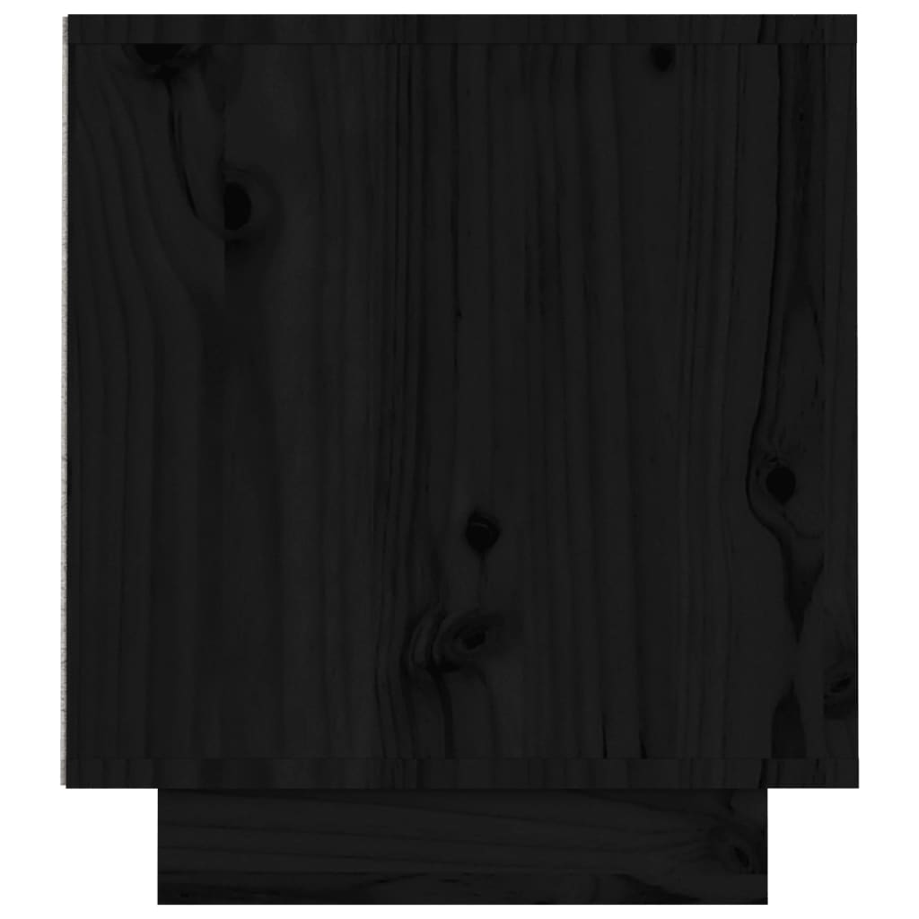 ТВ шкаф, черен, 140x35x40 см, бор масив