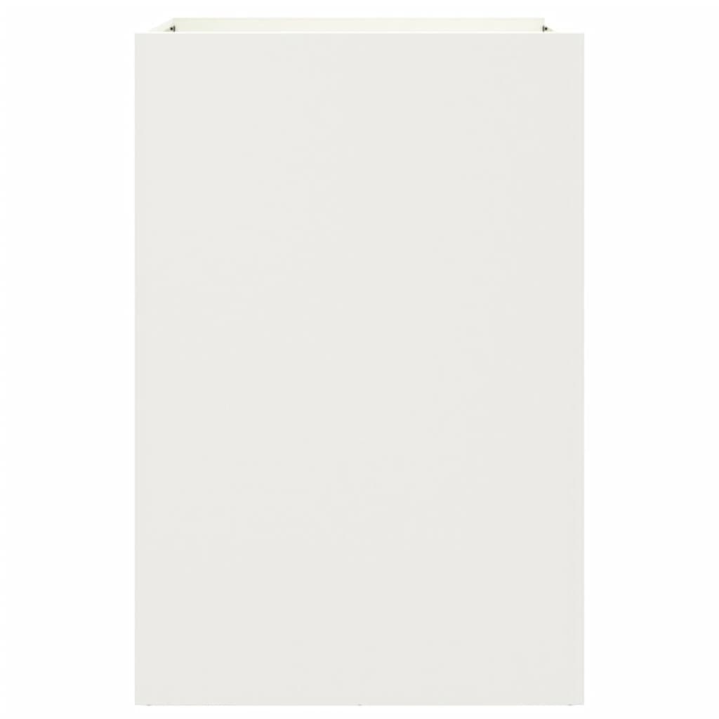Кашпа, бяла, 52x48x75 см, студеновалцувана стомана