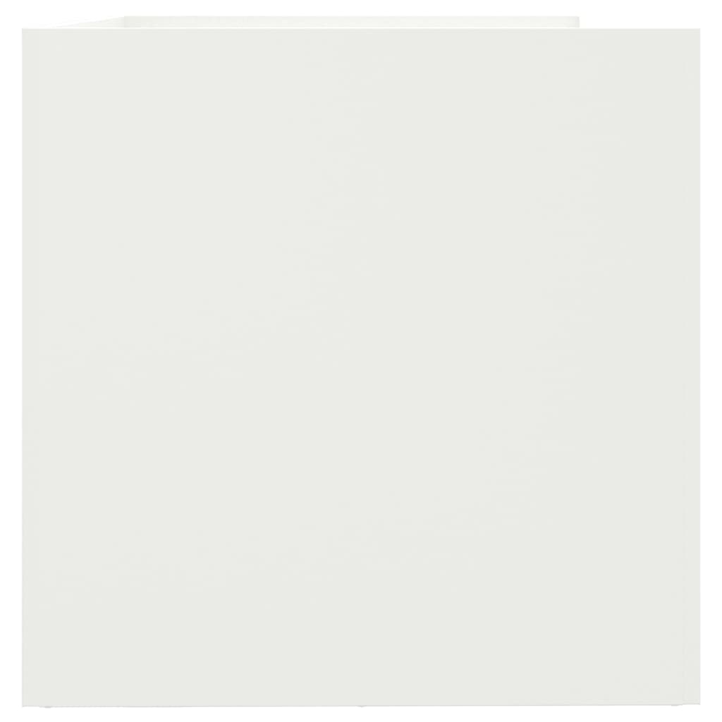 Кашпа, бяла, 62x47x46 см, студеновалцувана стомана