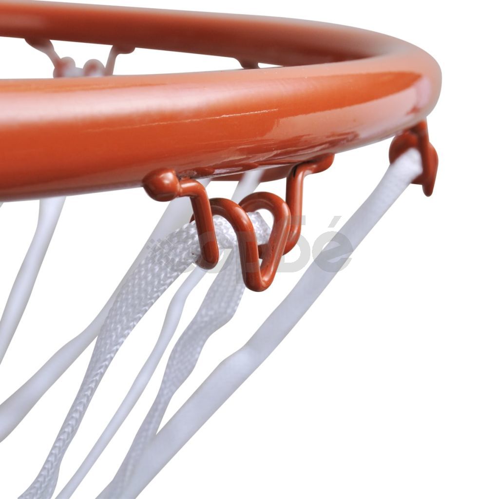 Баскетболен кош с мрежа, оранжев, 45 см