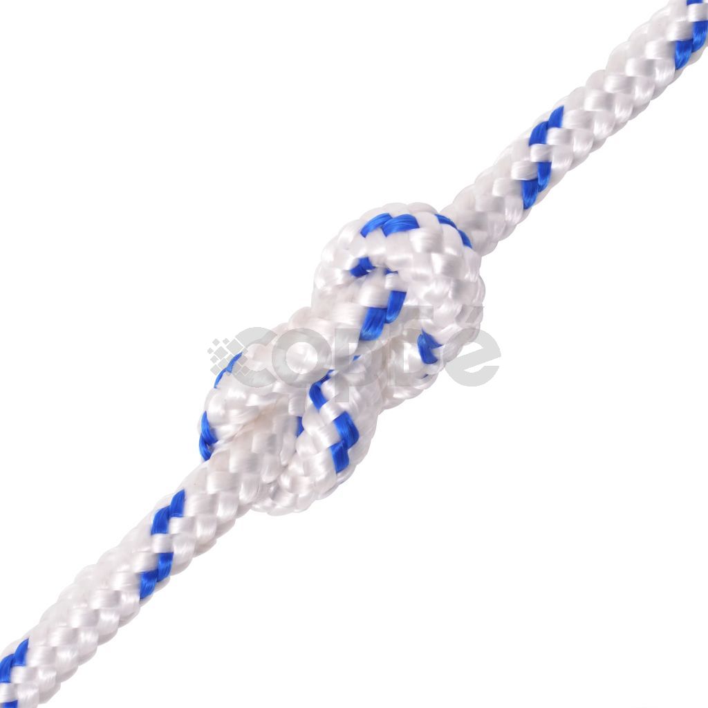 Морско въже, полипропилен, 6 мм, 100 м, бяло