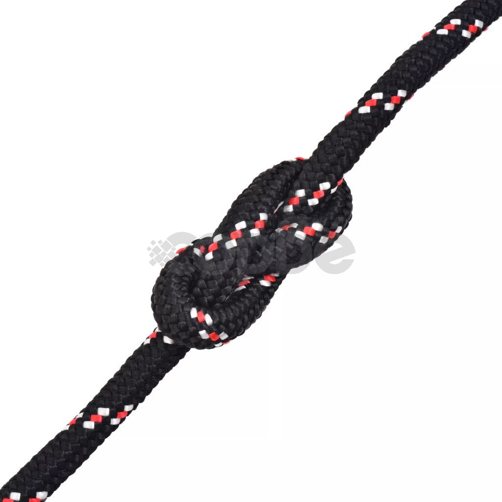 Морско въже, полипропилен, 12 мм, 50 м, черно