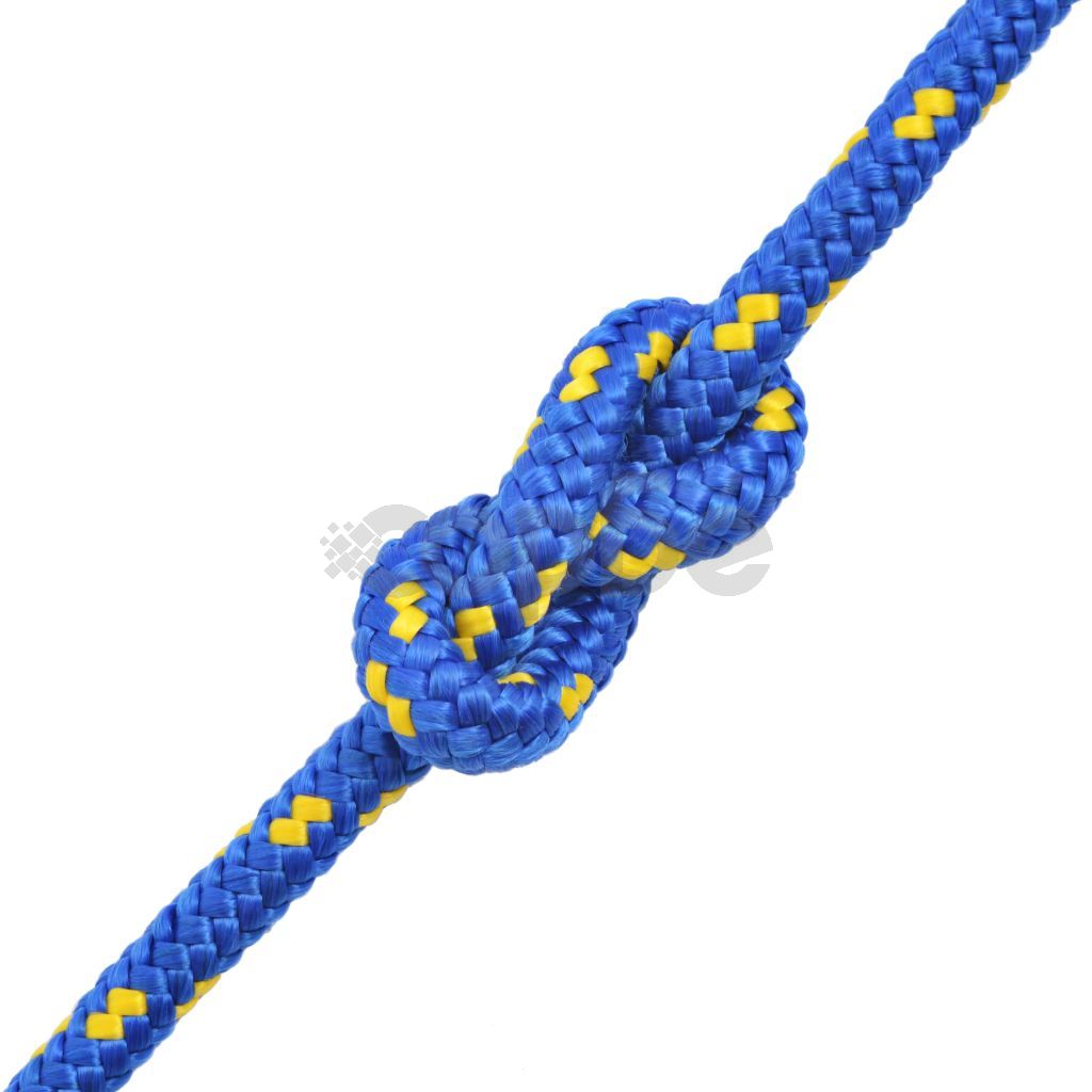 Морско въже, полипропилен, 14 мм, 50 м, синьо