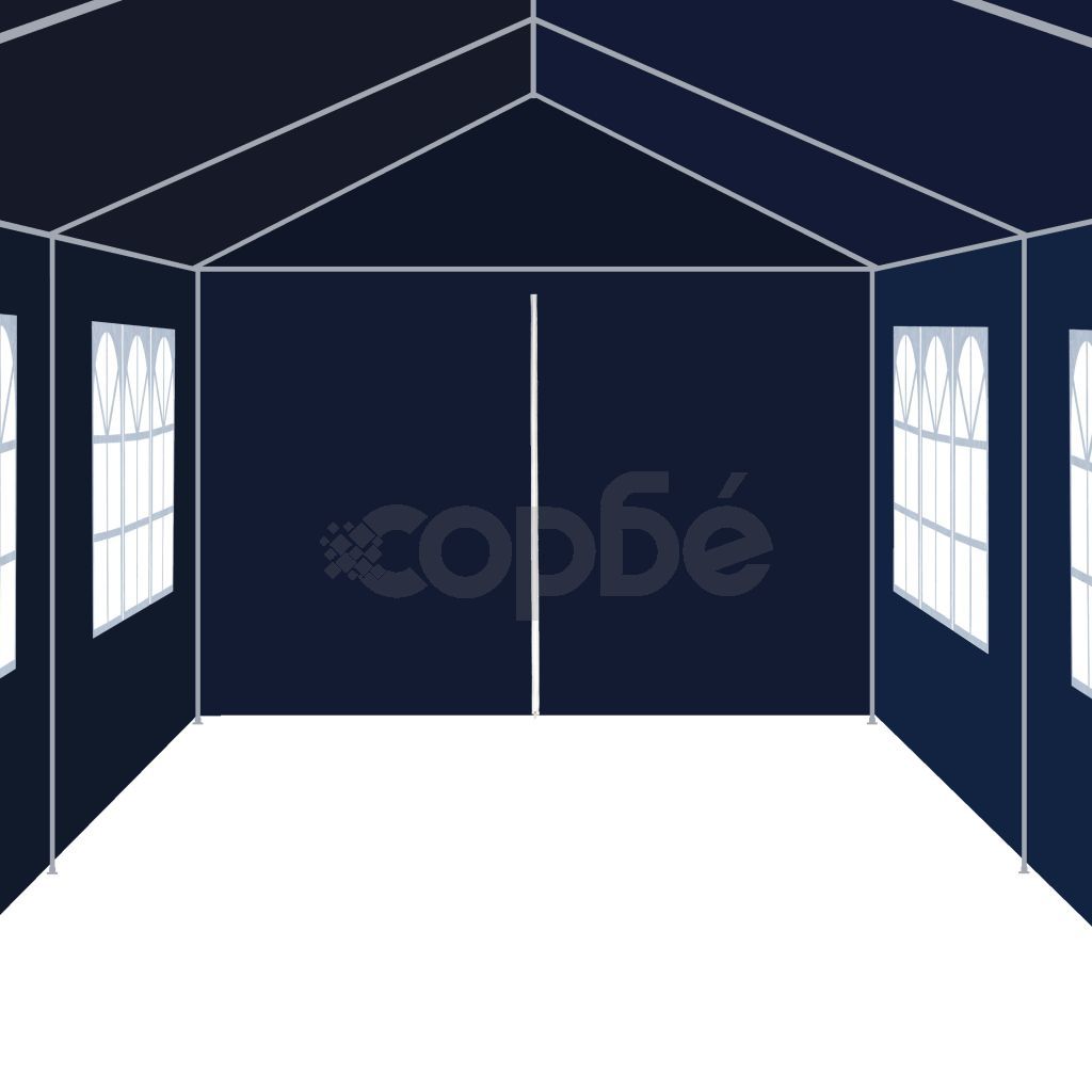 Градинска шатра, 3x12 м, синя
