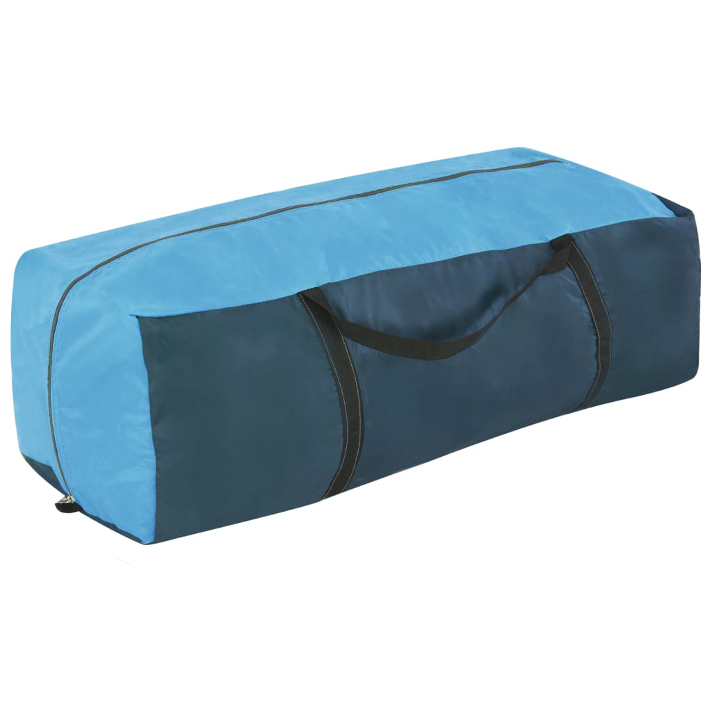 Палатка за къмпинг с надуваеми греди, 500x220x180 см, синя
