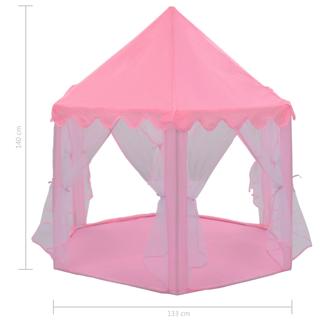 Палатка за принцеси, розова  