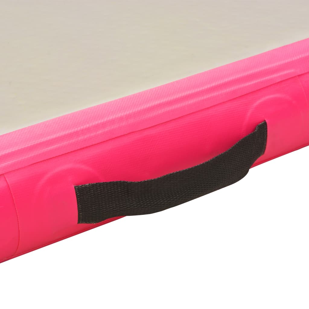 Надуваем дюшек за гимнастика с помпа, 300x100x10 см, PVC, розов