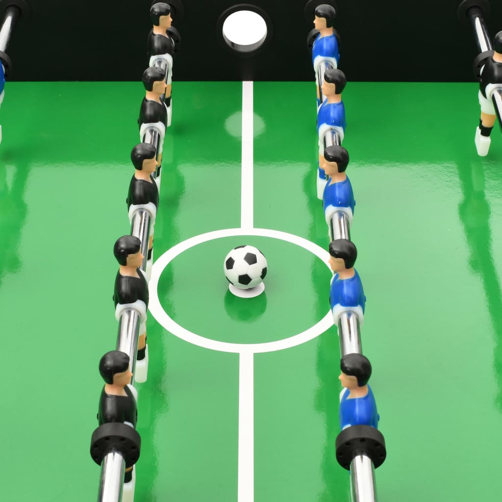 Сгъваема футболна маса, 121x61x80 см, черна