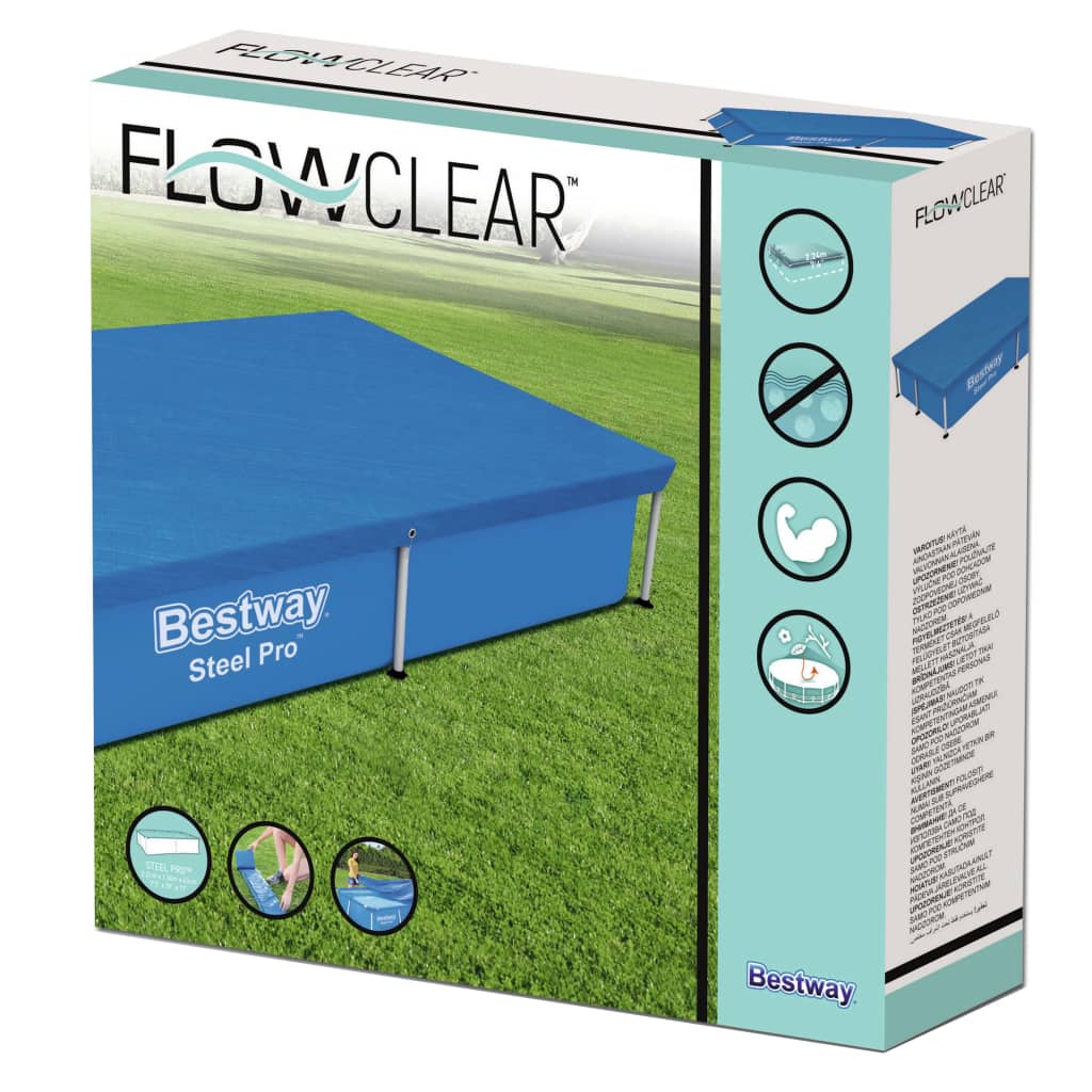 Bestway Покривало за басейн Flowclear, 221x150 см