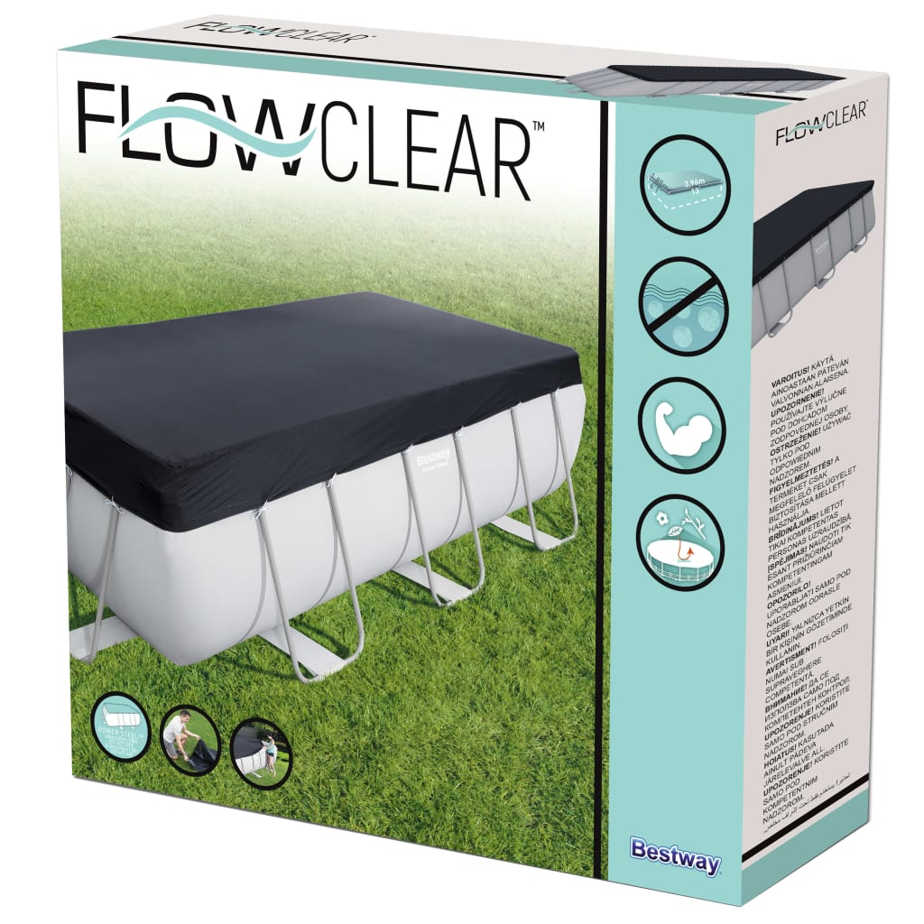 Bestway Покривало за басейн Flowclear, 404x201 см