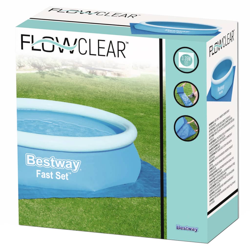 Bestway Подложка за наземни басейни Flowclear, 335x335 см