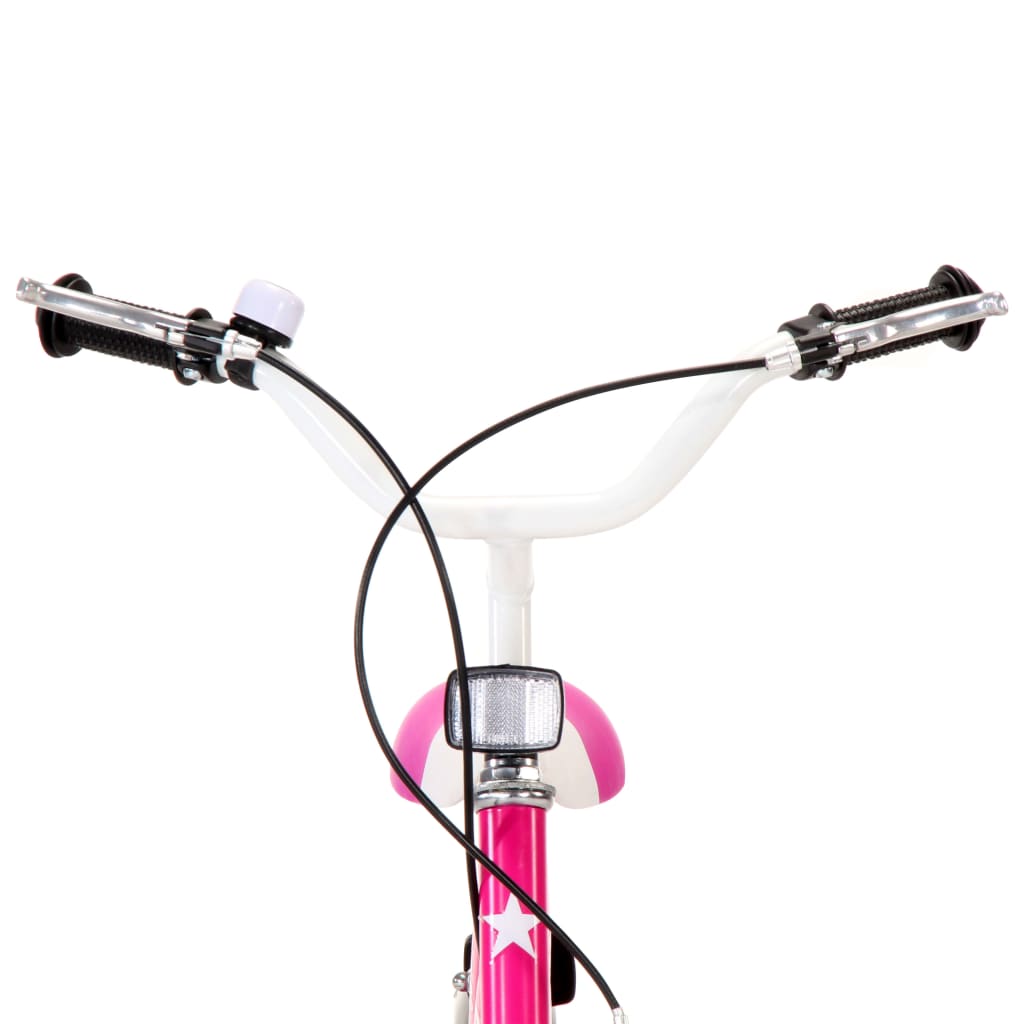 Детски велосипед, 12 цола, черно и розово