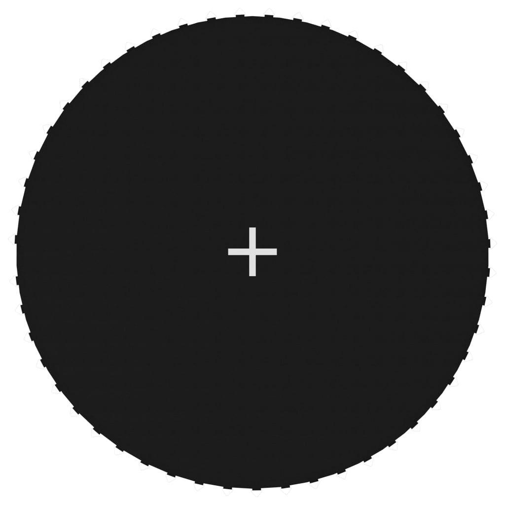 Отскачаща повърхност за кръгъл батут 10 Ft/3,05 м черен текстил