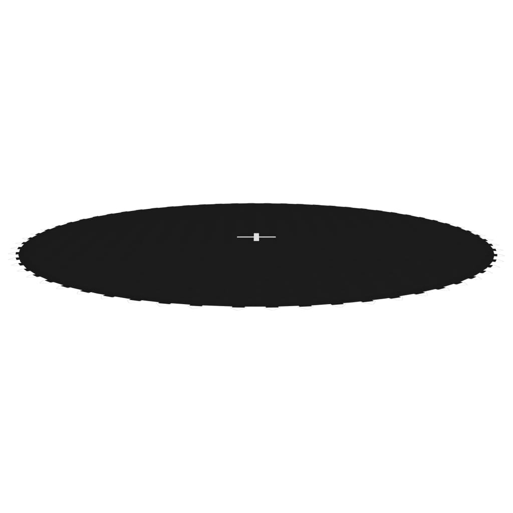 Отскачаща повърхност за кръгъл батут 12 Ft/3,66 м черен текстил