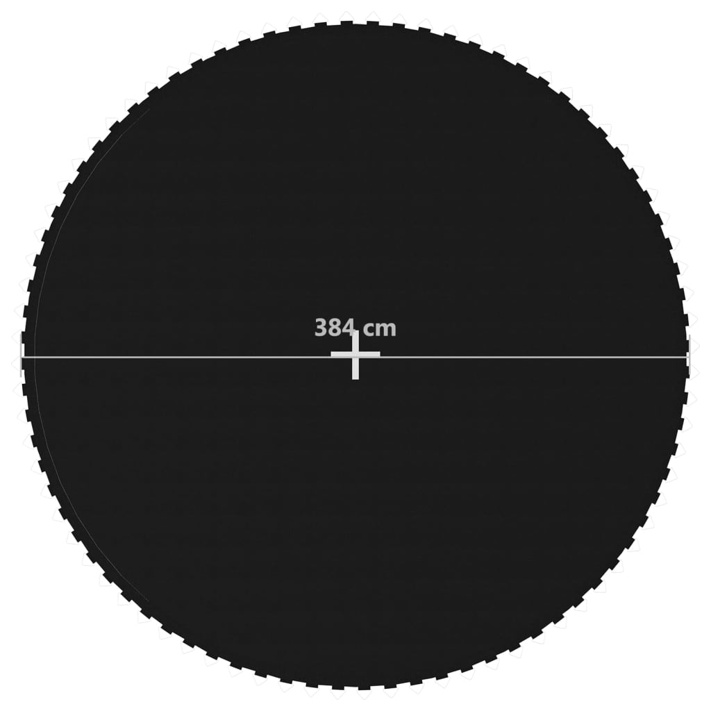 Отскачаща повърхност за кръгъл батут 14 Ft/4,27 м черен текстил