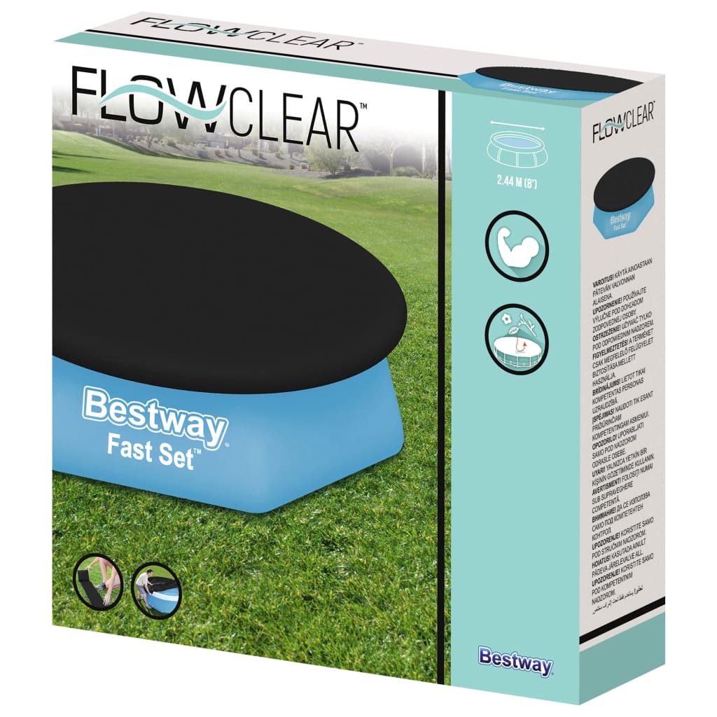 Bestway Flowclear Покривало за басейн Fast Set, 240 см