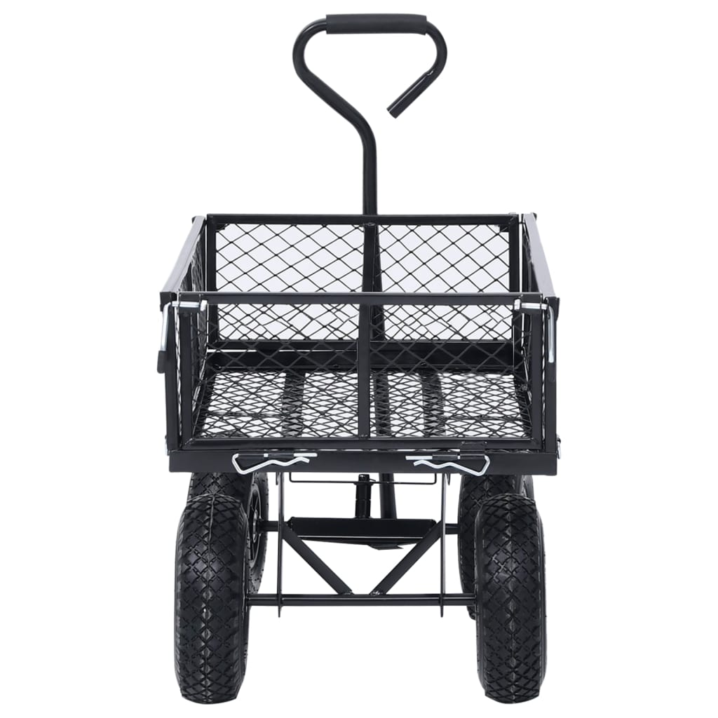 Градинска ръчна количка, черна, 250 кг