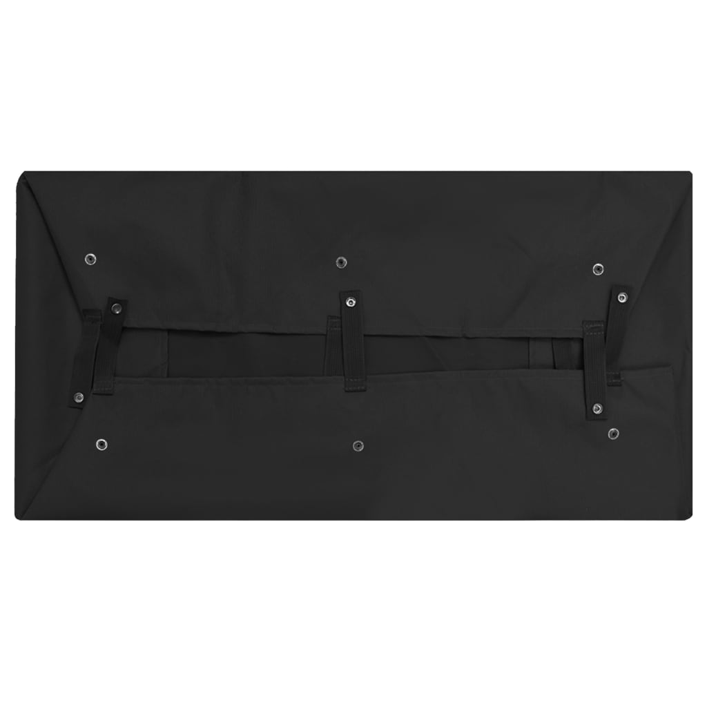 Покривало за градинска количка, черно, 81x41x21 см, текстил