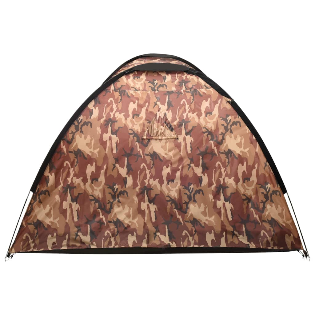 Палатка за къмпинг тип иглу, 650x240x190 см, 8-местна, камуфлаж