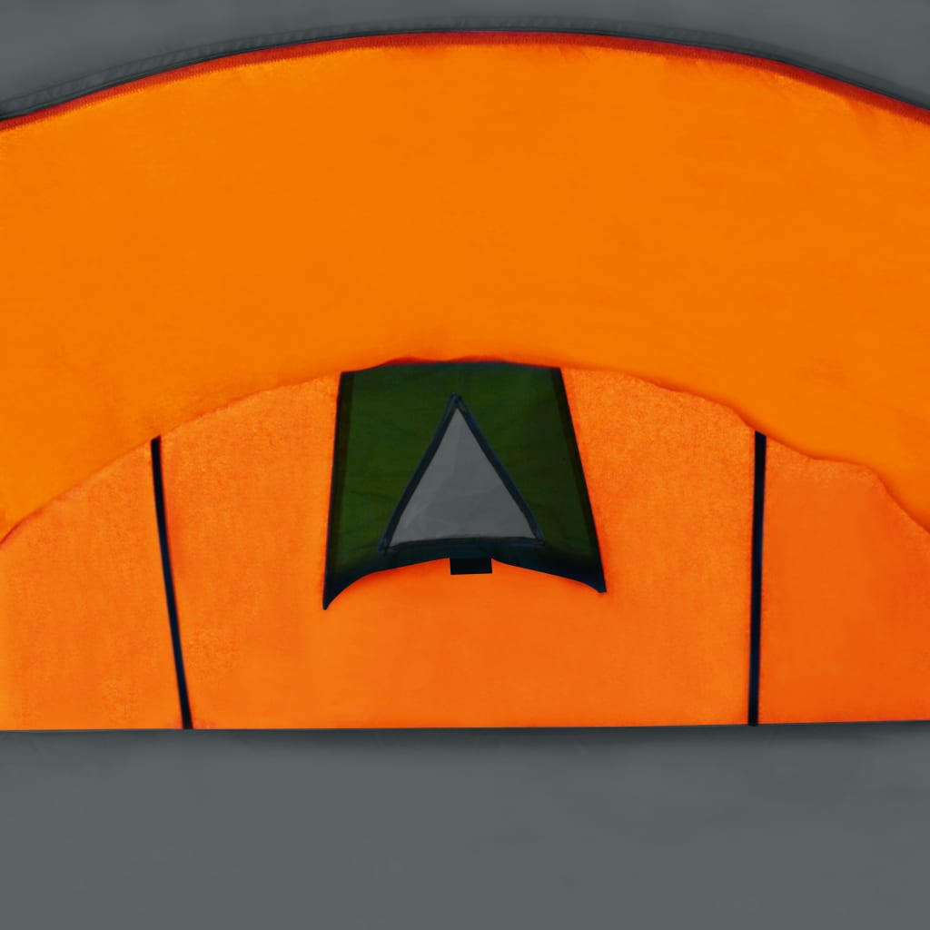 Къмпинг палатка за 4 души, сиво и оранжево