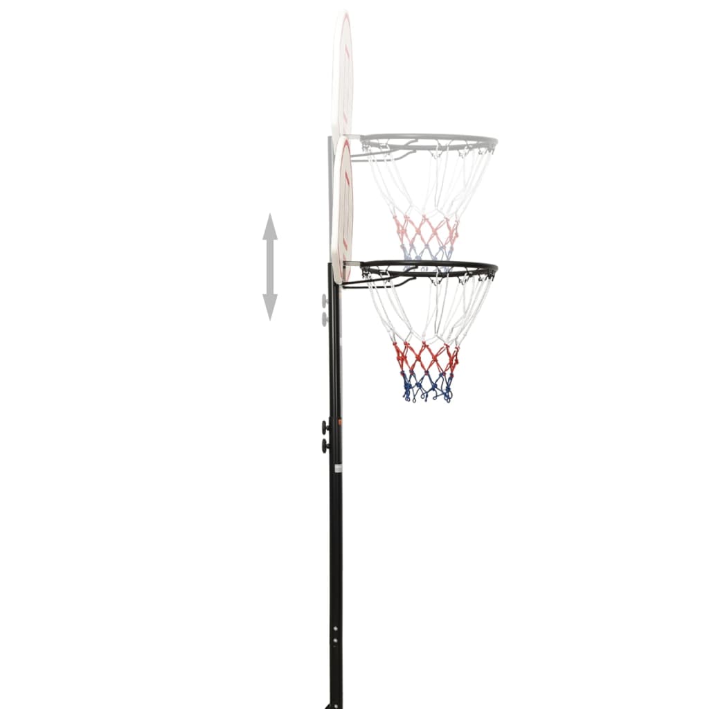 Баскетболна стойка, бяла,, 216-250 см полиетилен