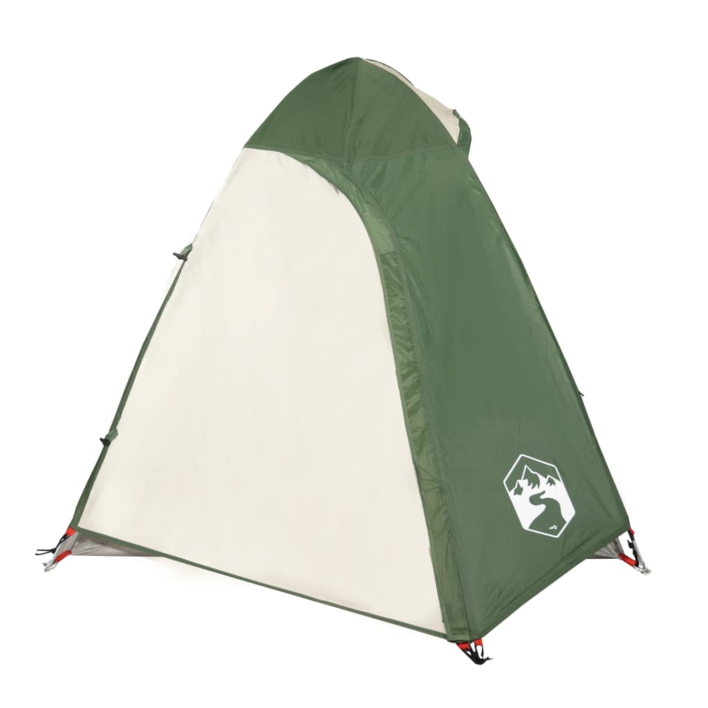 Къмпинг палатка за 2 души зелена 254x135x112 см 185T тафта