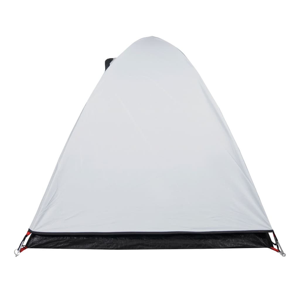 Къмпинг палатка за 2 души бяла 254x135x112 см 185T тафта