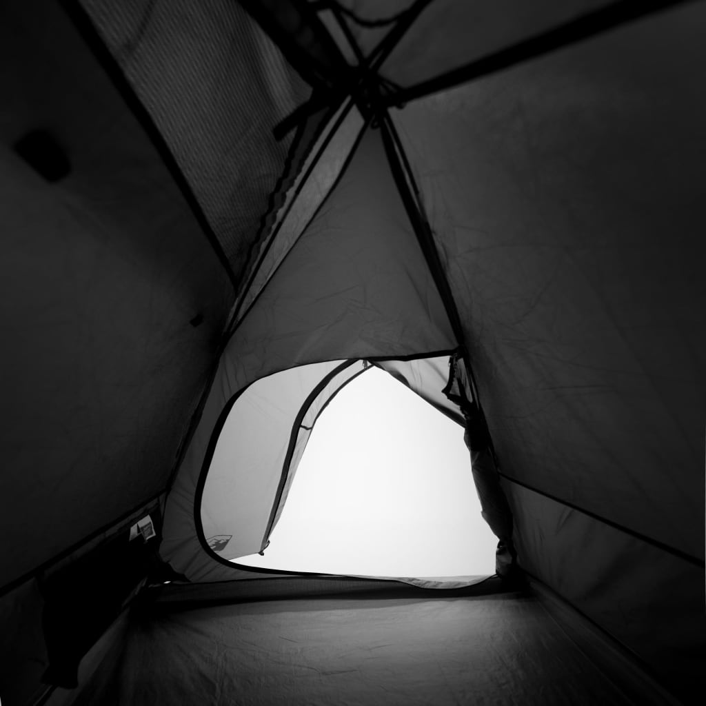 Къмпинг палатка за 2 души бяла 254x135x112 см 185T тафта