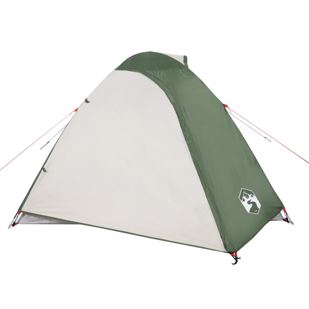 Къмпинг палатка за 2 души зелена 264x210x125 см 185T тафта