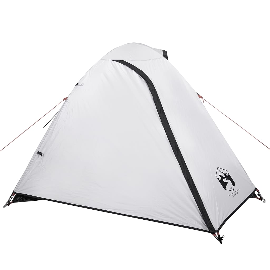 Къмпинг палатка за 2 души бяла 264x210x125 см 185T тафта