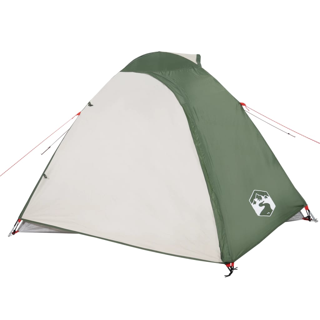 Къмпинг палатка за 4 души зелена 267x272x145 см 185T тафта