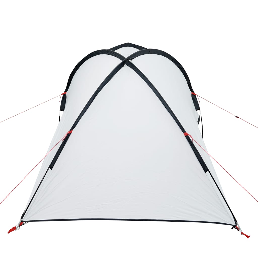 Къмпинг палатка за 2 души бяла 320x140x120 см 185T тафта