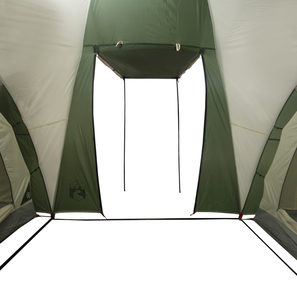 Къмпинг палатка за 6 души зелена 576x238x193 см 185T тафта
