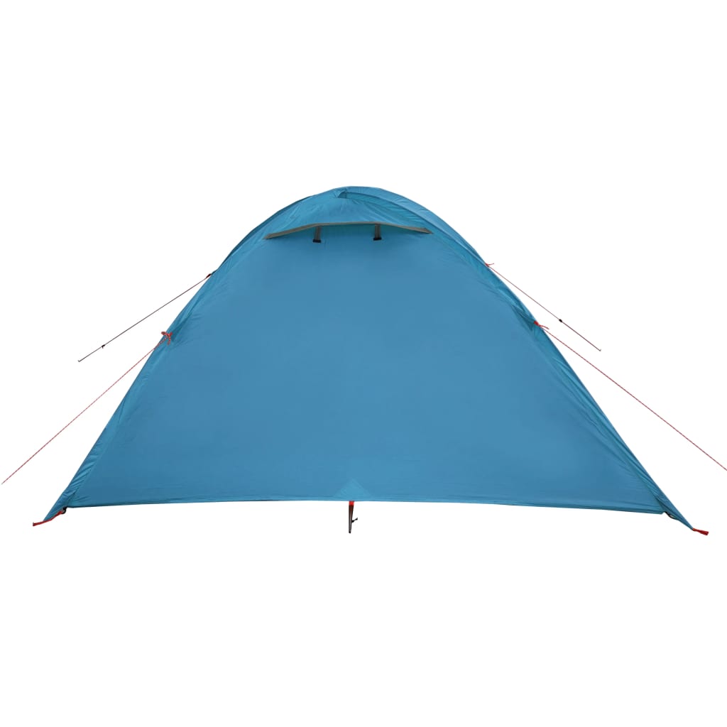 Къмпинг палатка за 4 души синя 300x250x132 см 185T тафта