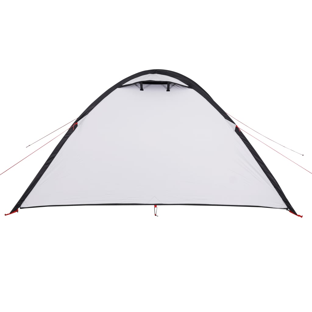 Къмпинг палатка за 4 души бяла 300x250x132 см 185T тафта