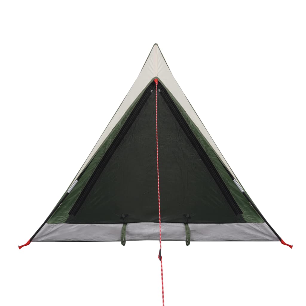 Къмпинг палатка за 2 души зелена 200x120x88/62 см 185T тафта
